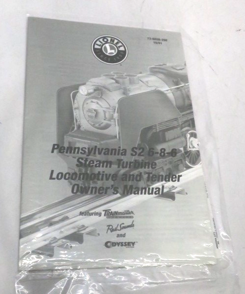 Lionel 6-38028 Pennsylvania S2 6-8-6 Steam Turbine Loco & Tender