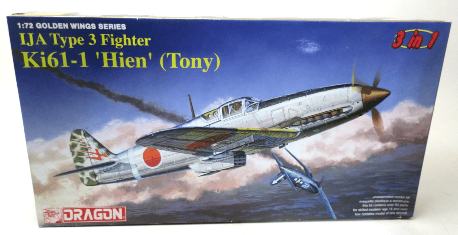 Dragon 1/72 IJA Type 3 Fighter Ki61 - 1 'Hien' (Tony) Model Kit 5028 - WISE GUYS HOBBIES LLC