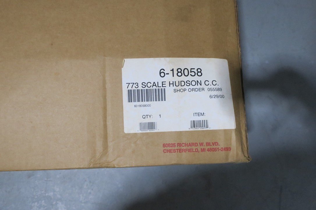 Lionel 6-18058 Century Club 773 Hudson 4-6-4 Locomotive and Tender W/ Case NOS - WISE GUYS HOBBIES LLC
