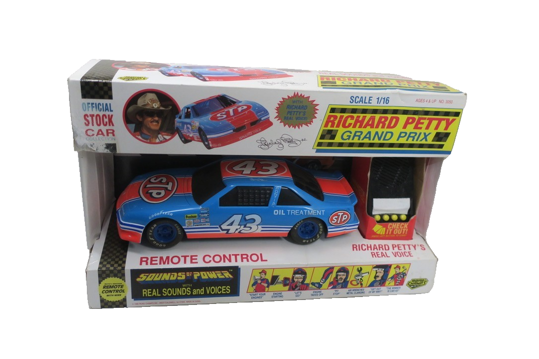 Vtg 1992 RICHARD PETTY TALKING ELECTRONIC LARGE 1:16 STP NASCAR 43 ORIGINAL BOX - WISE GUYS HOBBIES LLC