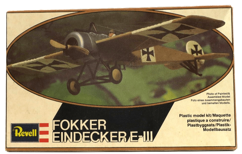 Vintage Revell 1/72 Fokker Eindecker E III Model Kit H - 4111 - WISE GUYS HOBBIES LLC
