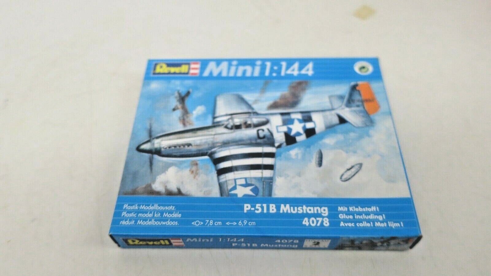 1/144 Revell Mini P-51B Unassembled Plastic Model Kits - WISE GUYS HOBBIES LLC