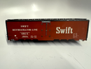 SWIFT WOODSIDE REEFER O SCALE BOXCAR BODY WITH DETAIL CUSTOM PAINTED