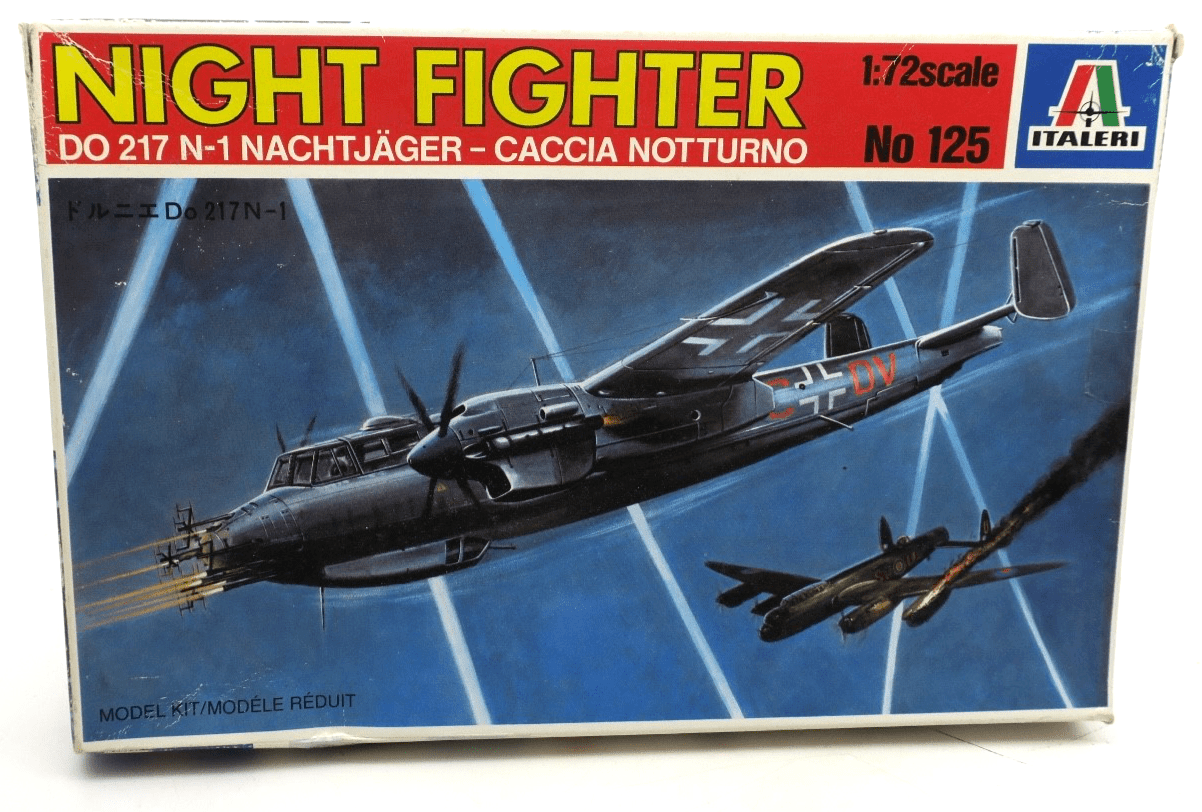 Italeri 1/72 DO 217 Nachtjäger Night Fighter Model Kit 125 - WISE GUYS HOBBIES LLC