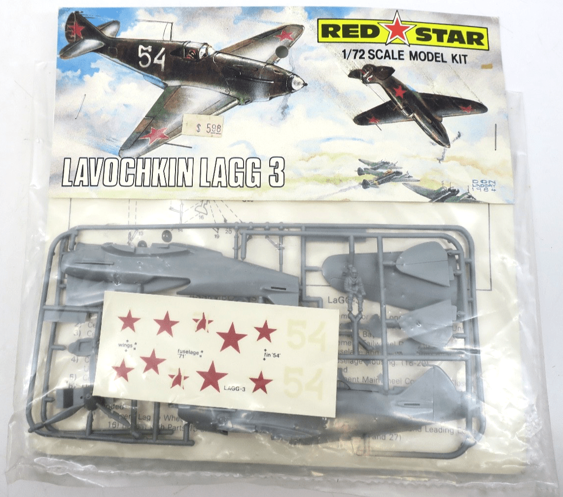 Red Star 1/72 Lavochkin Lagg 3 Model Kit RS 102 - WISE GUYS HOBBIES LLC