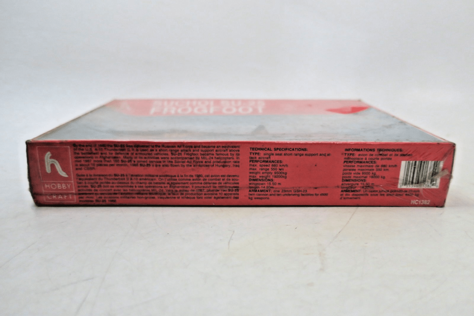Hobby Craft 1/72 Suchoi SU - 25 Frogfoot Model Kit HC1382 SEALED - WISE GUYS HOBBIES LLC