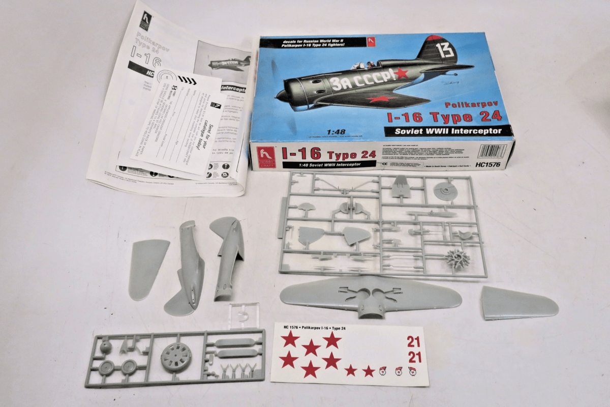 Hobby Craft 1/48 Polikarpov I - 16 Type 24 Model Kit HC1576 - WISE GUYS HOBBIES LLC