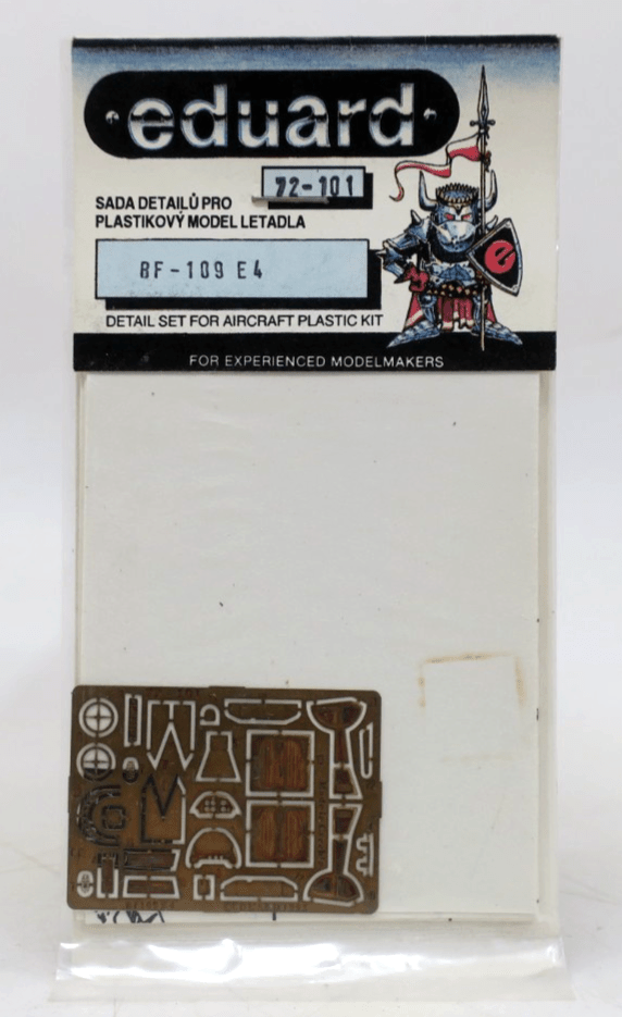 Eduard Photo Etch 1/72 BF - 109 E4 Detail Set 72 - 101 - WISE GUYS HOBBIES LLC