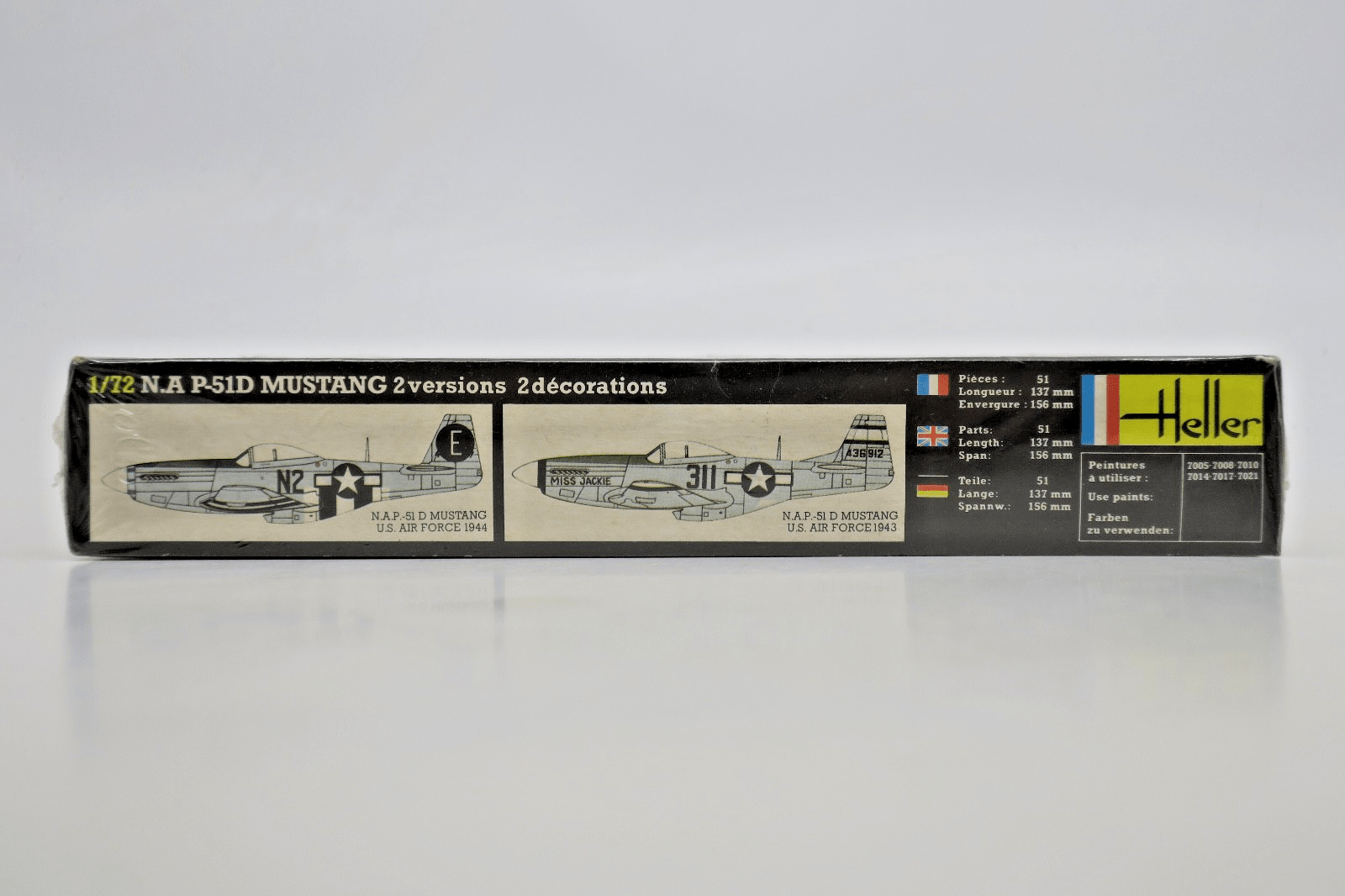 Heller 1/72 N.A. P-51D Mustang Model Kit 268 - WISE GUYS HOBBIES LLC