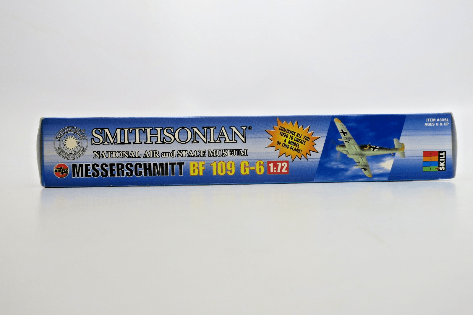 Airfix Smithsonian 1/72 Messerschmitt BF 109 G - 6 Model Kit 3051 - WISE GUYS HOBBIES LLC