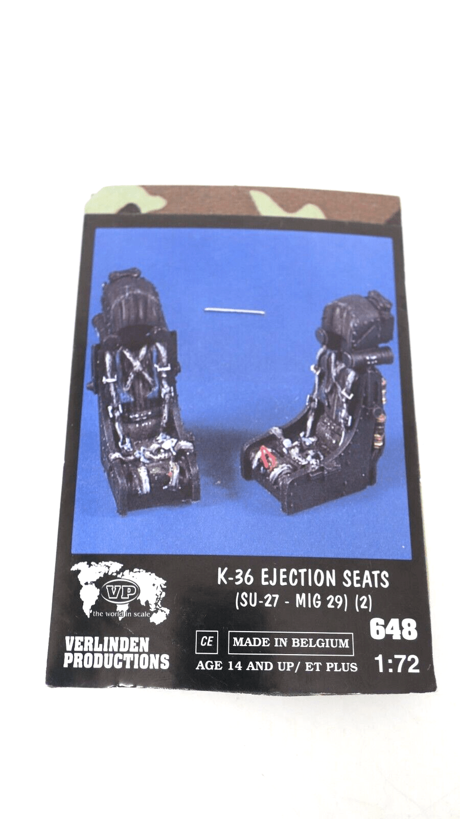 VERLINDEN 1/48 ZVEZDA K-36DM EJECTION SEATS FOR SU-27 / MIG-29 (2 SEATS) 648 - WISE GUYS HOBBIES LLC