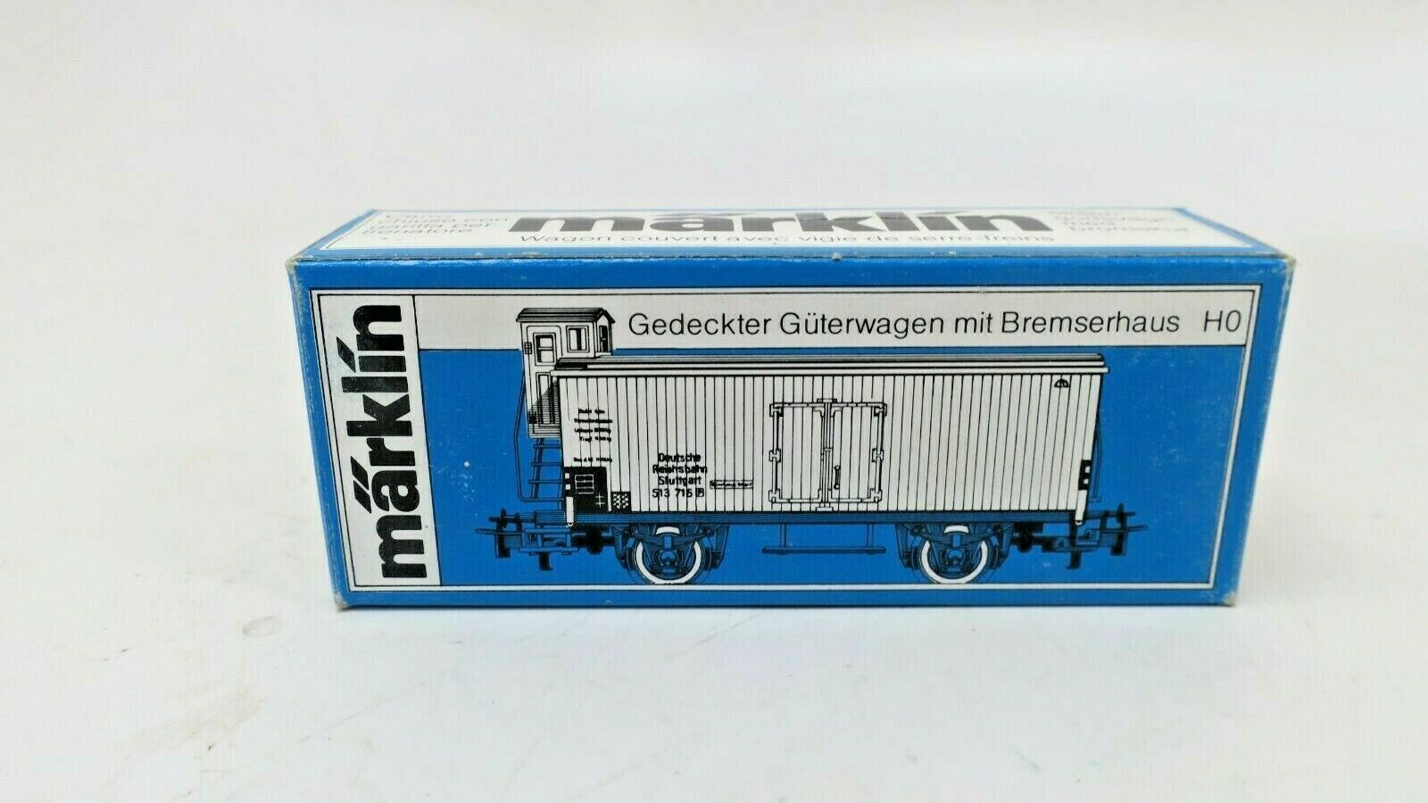 MARKLIN H0 scale Gedeckter Guterwagen mit Bremserhaus 82525 - WISE GUYS HOBBIES LLC