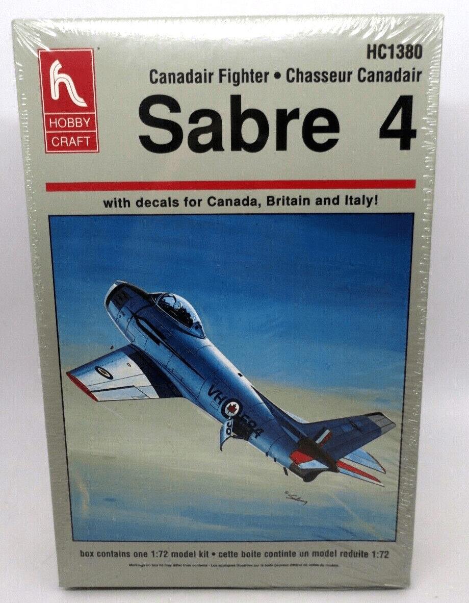Hobbycraft 1/72 Sabre 4 Model Kit 1380 - WISE GUYS HOBBIES LLC