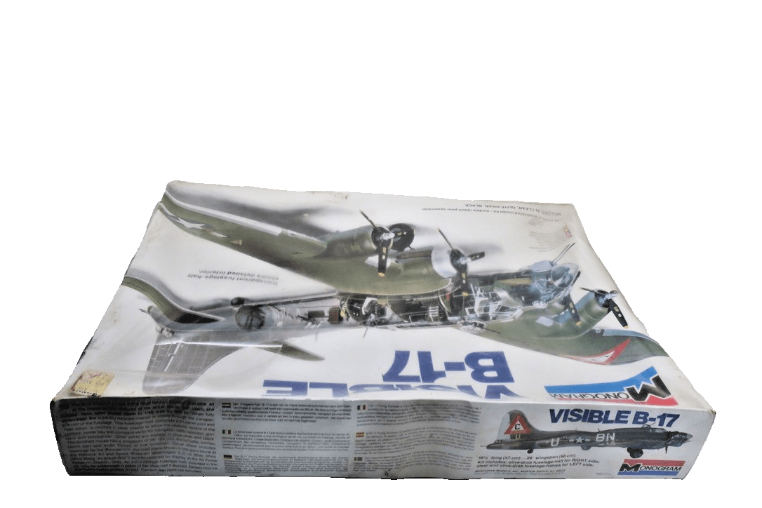 Visible B - 17 Monogram 1:48 Plastic Aircraft Model Kit 5620 1979 In Wrapper - WISE GUYS HOBBIES LLC