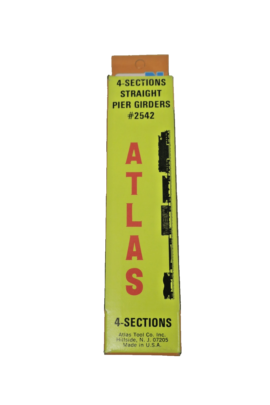 Atlas N Gauge Straight Pier Girders 2542 - 4 Sections - WISE GUYS HOBBIES LLC