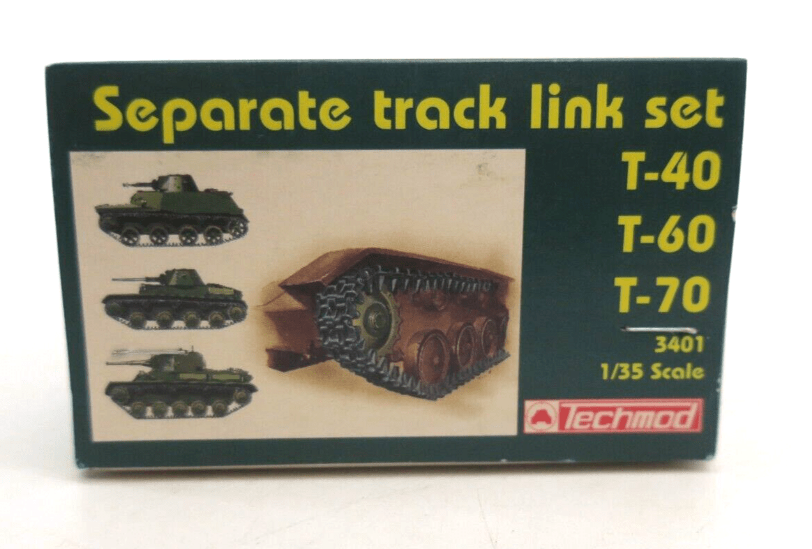 Techmod 1/35th Scale T40, T60, T70 Individual Track Link Set No. 3401 - WISE GUYS HOBBIES LLC