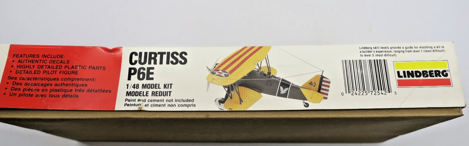 Lindberg 1/48 Curtiss P6E Model Kit - WISE GUYS HOBBIES LLC
