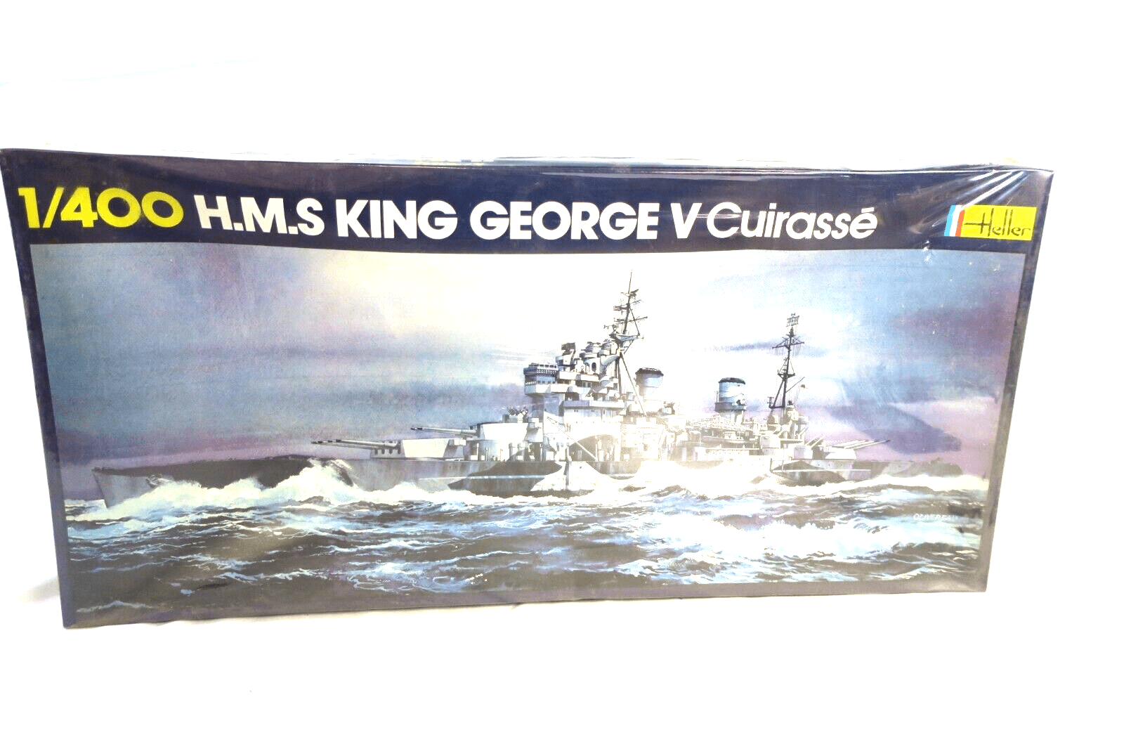 Heller Plastic Model H.M.S. King George V Cuirasse Navel Ship 1:400 Scale VTG - WISE GUYS HOBBIES LLC