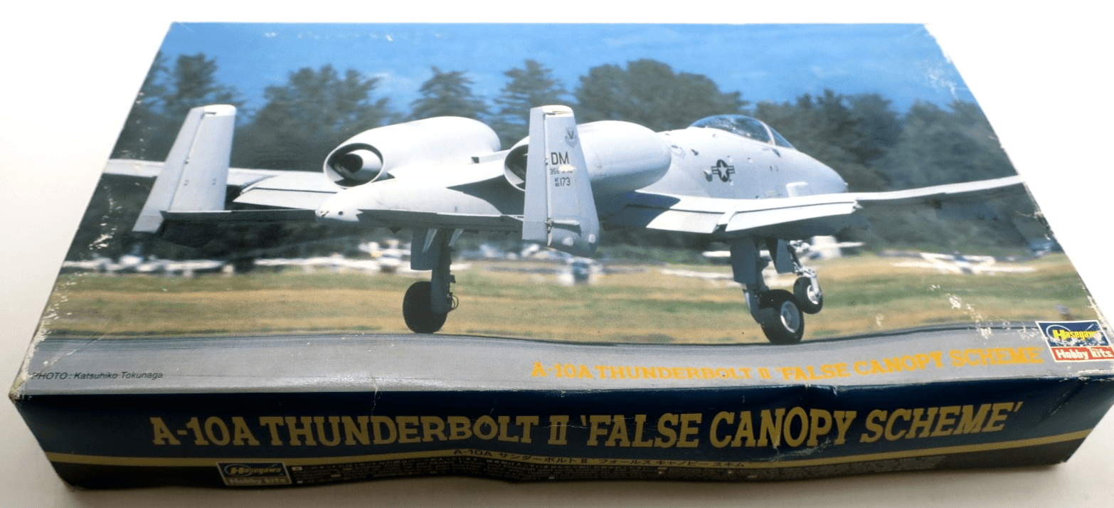 Hasegawa 1/72 A - 10A Thunderbolt II False Canopy Scheme Model Kit BOX DAMAGE - WISE GUYS HOBBIES LLC