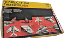 Vintage 1/72 Testors Italeri Republic RF - 84F Thunderflash Model Kit 876 - WISE GUYS HOBBIES LLC