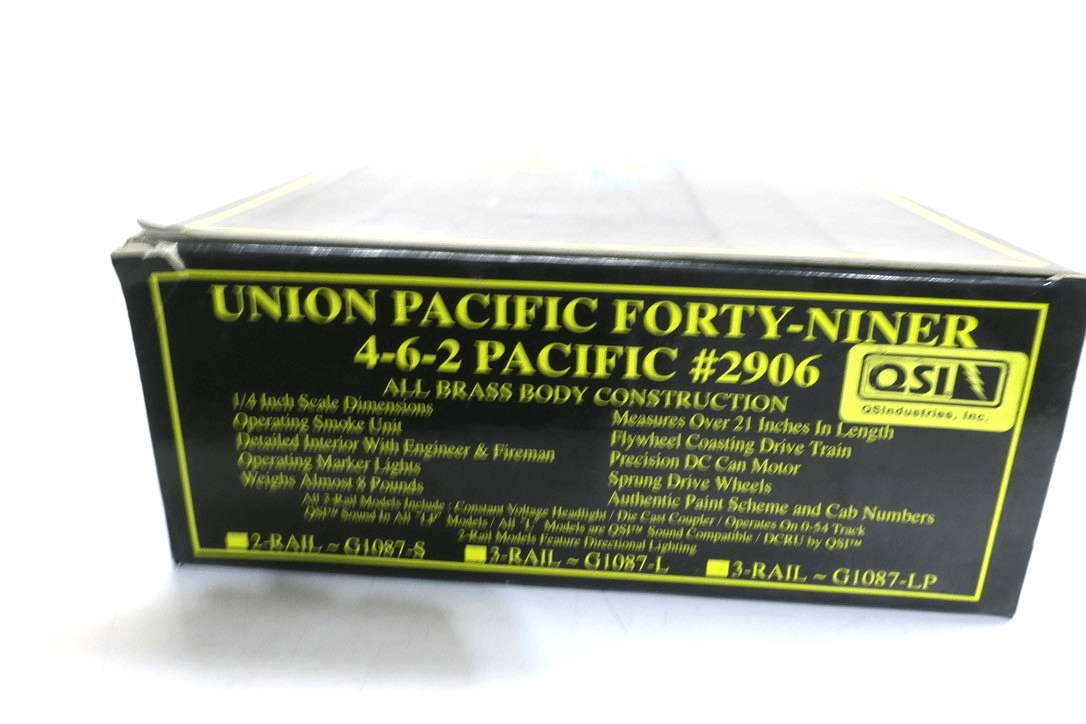 Weaver G1087 - LP Union Pacific 49er 4 - 6 - 2 Steam Locomotive w/ Tender 3 Rail O - WISE GUYS HOBBIES LLC