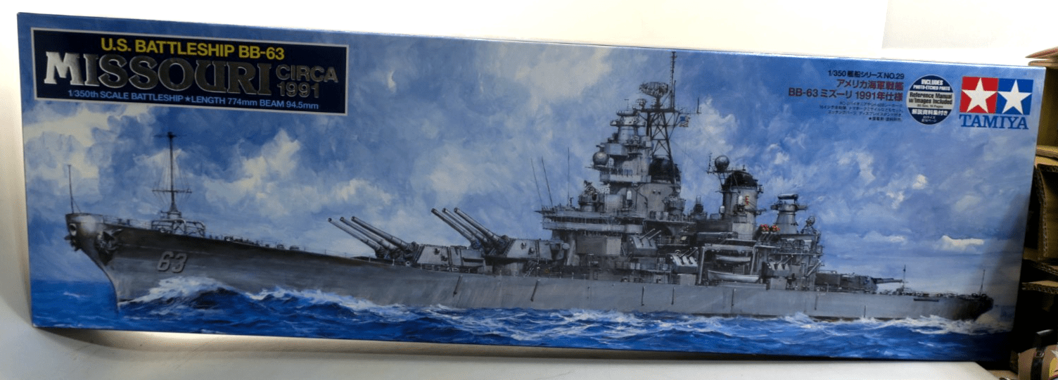 Tamiya 1/350 U.S. Battleship Missouri Circa 1991 Model Kit 78029 - WISE GUYS HOBBIES LLC