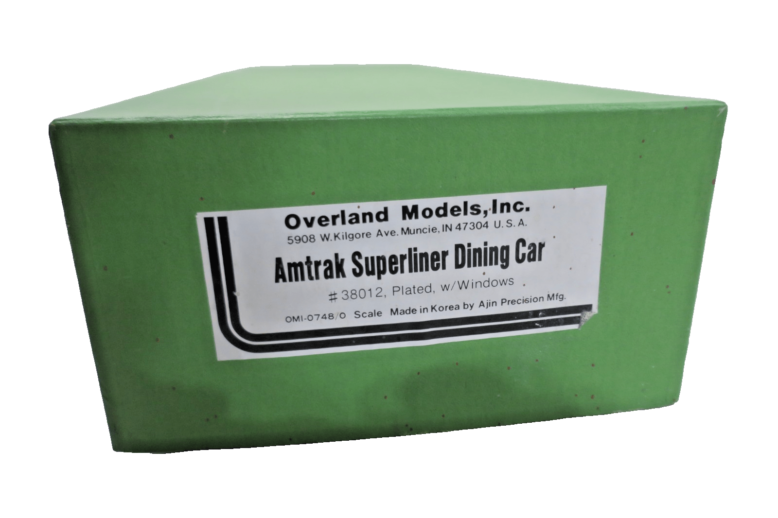 BRASS O Overland 2 rail Amtrak SuperLiner Dining passenger car 38012 OMI - 0748 - WISE GUYS HOBBIES LLC