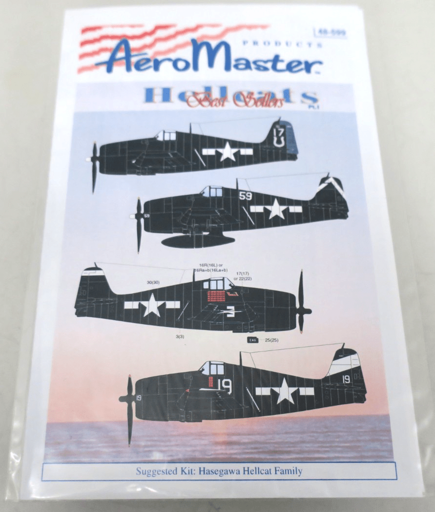 Aeromaster Decals 48 - 599 Hellcats Best Sellers Pt.I - WISE GUYS HOBBIES LLC