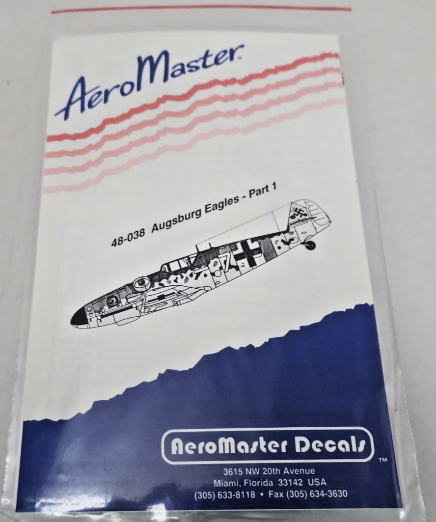 Aeromaster Decals 48038 Augsberg Eagles Part 1 - WISE GUYS HOBBIES LLC