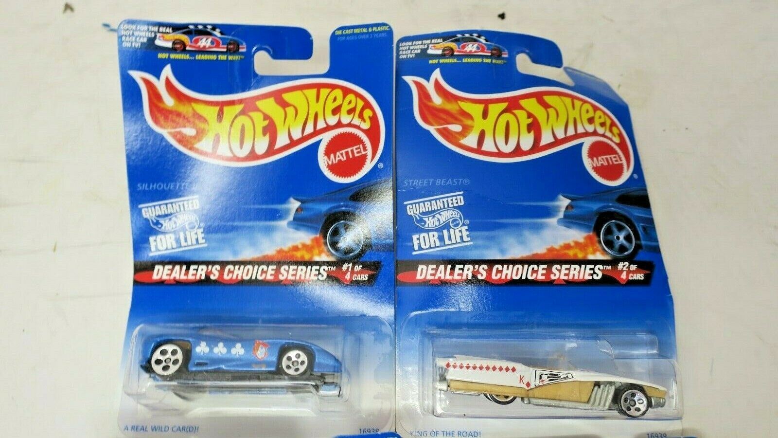 DEALER'S CHOICE SERIES, 1997 Hot Wheels COMPLETE 4 CAR SET, 1:64 - WISE GUYS HOBBIES LLC