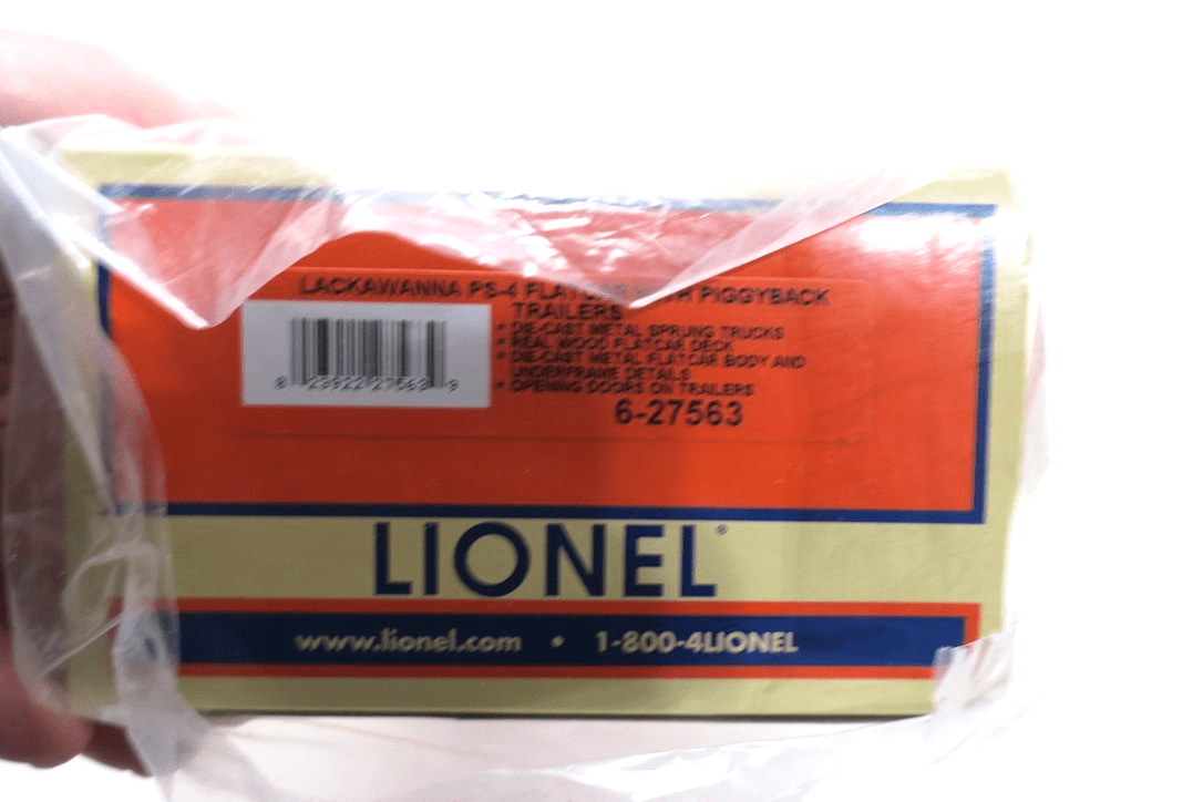 Lionel Lackawanna 16540 PS - 4 Flat Car w/ Trailers 6 - 27563 - WISE GUYS HOBBIES LLC