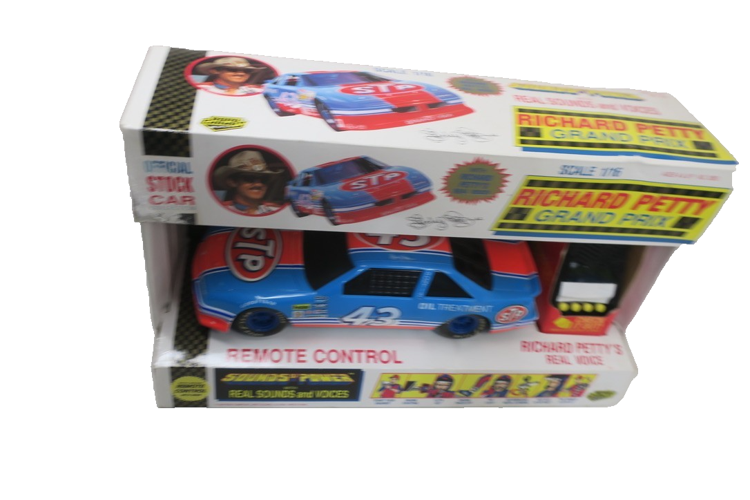 Vtg 1992 RICHARD PETTY TALKING ELECTRONIC LARGE 1:16 STP NASCAR 43 ORIGINAL BOX - WISE GUYS HOBBIES LLC