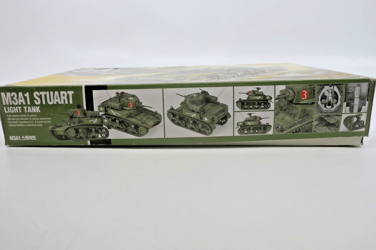 Academy 1/35 M3A1 Stuart Light Tank Model Kit 13269 - WISE GUYS HOBBIES LLC