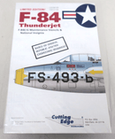 Cutting Edge 1/48 F - 84 Thunderjet Stencils DecalsCED48109 - WISE GUYS HOBBIES LLC