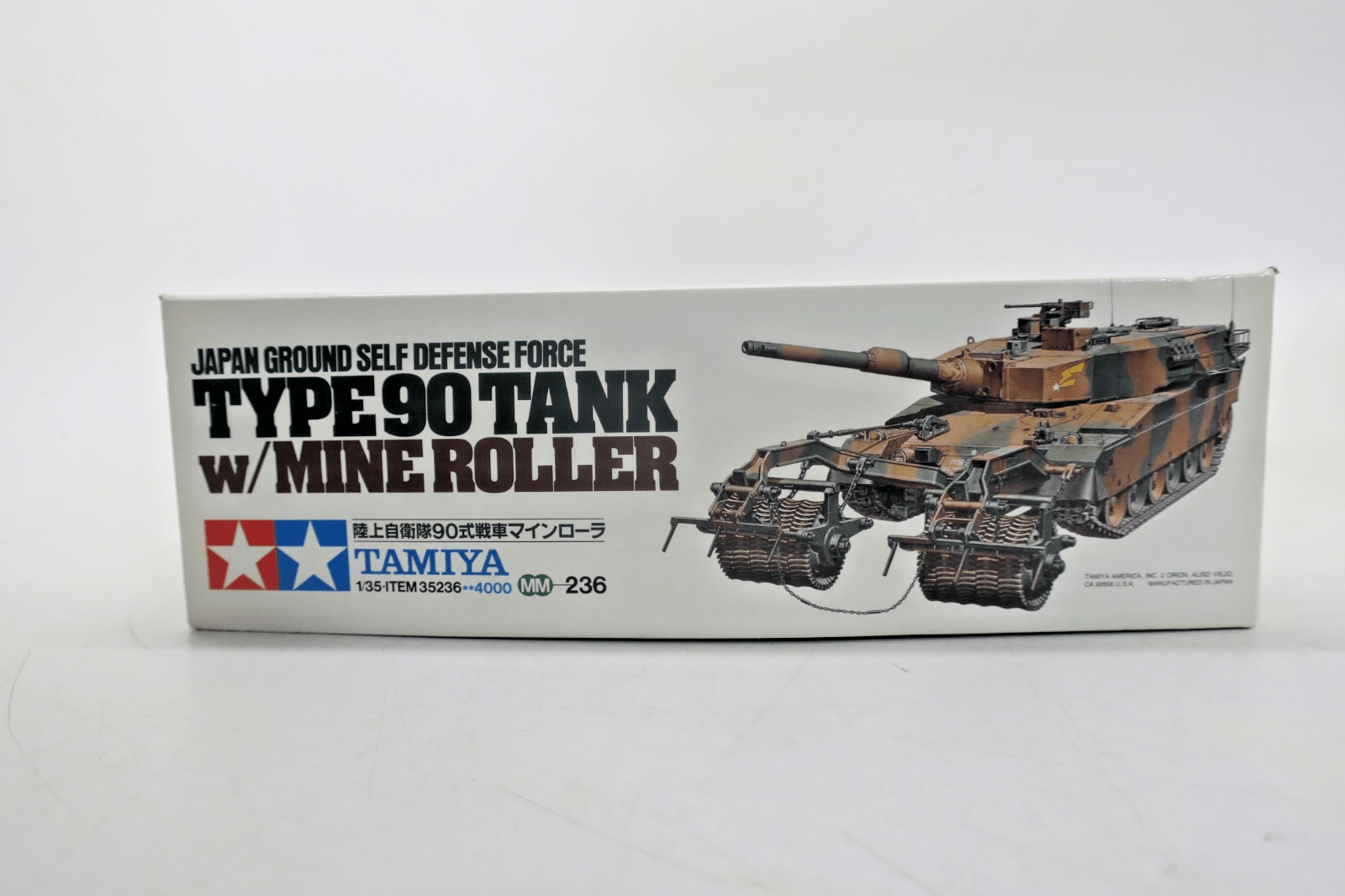 Tamiya 1/35 Type 90 Tank w/ Mine Roller Model Kit 35236 - WISE GUYS HOBBIES LLC