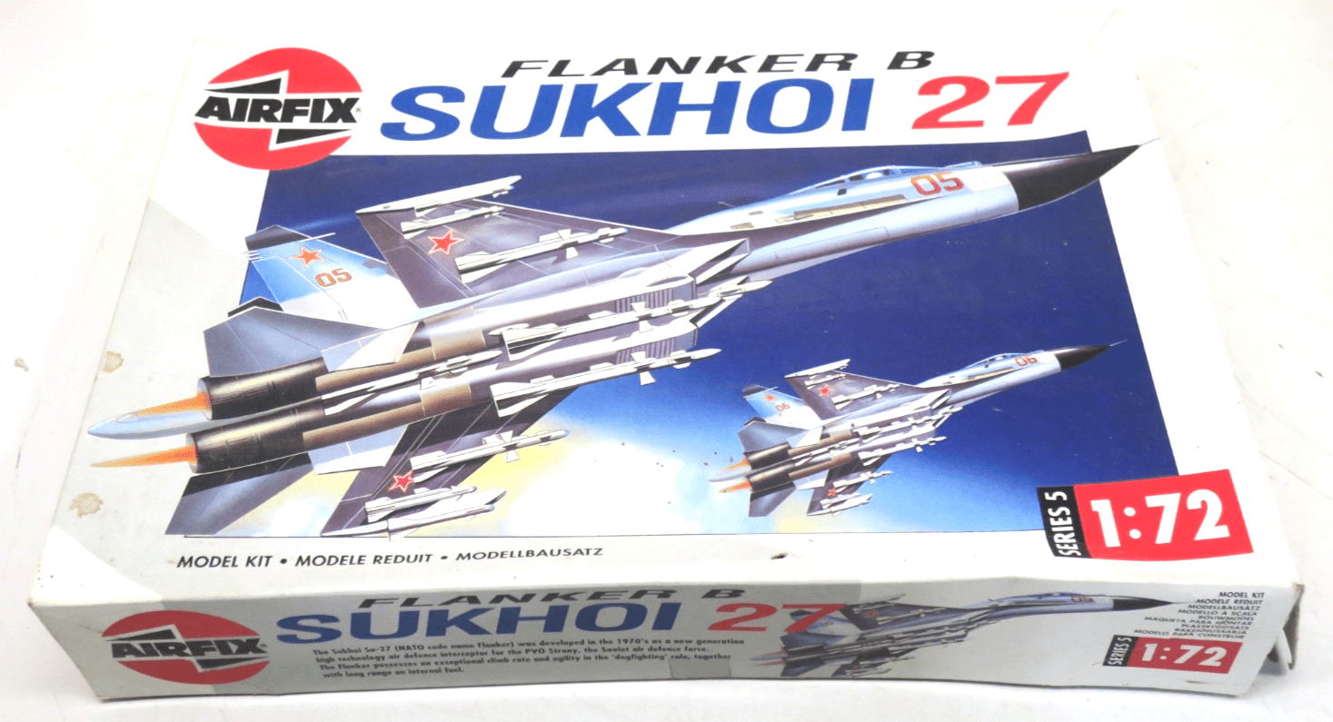 Airfix 1/72 Flanker B Sukhoi 27 Model Kit 05025 USED - WISE GUYS HOBBIES LLC