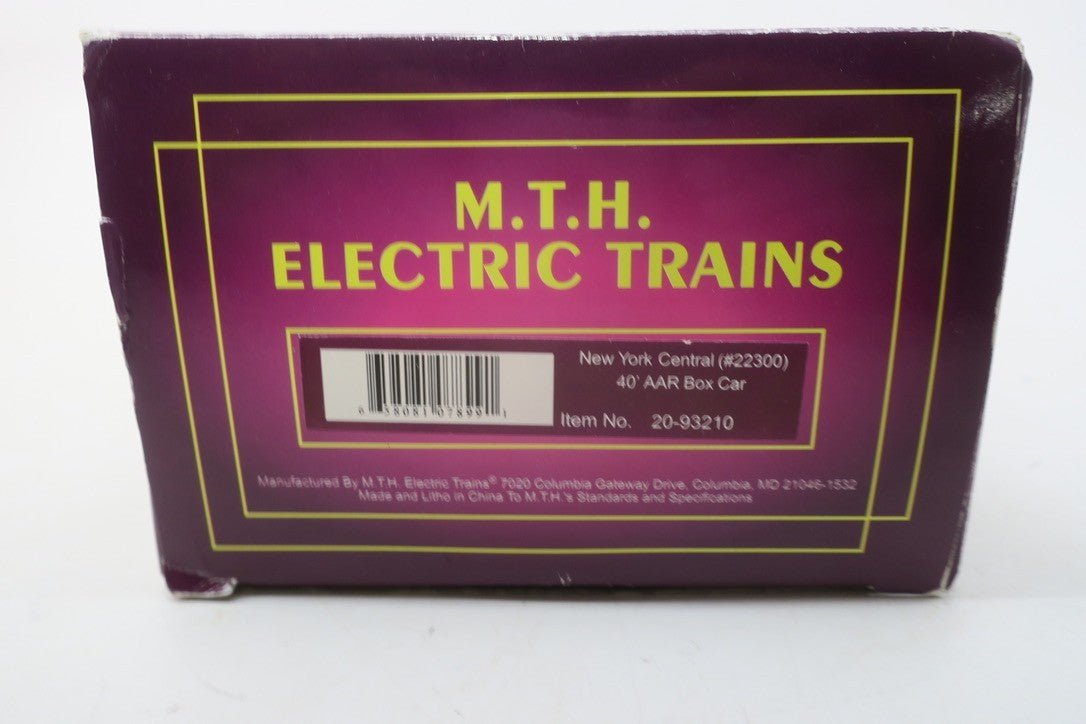 20-93210 MTH New York Central 40' AAR Box Car - WISE GUYS HOBBIES LLC