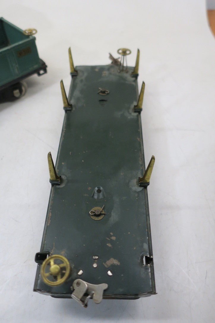 LIONEL PREWAR STANDARD GAUGE 8E OLIVE GREEN SET  353 FREIGHT SET - WISE GUYS HOBBIES LLC