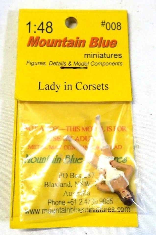 Mountain blue miniatures Female In Underwear (Corsets) (painted) 008P 1/48 - WISE GUYS HOBBIES LLC