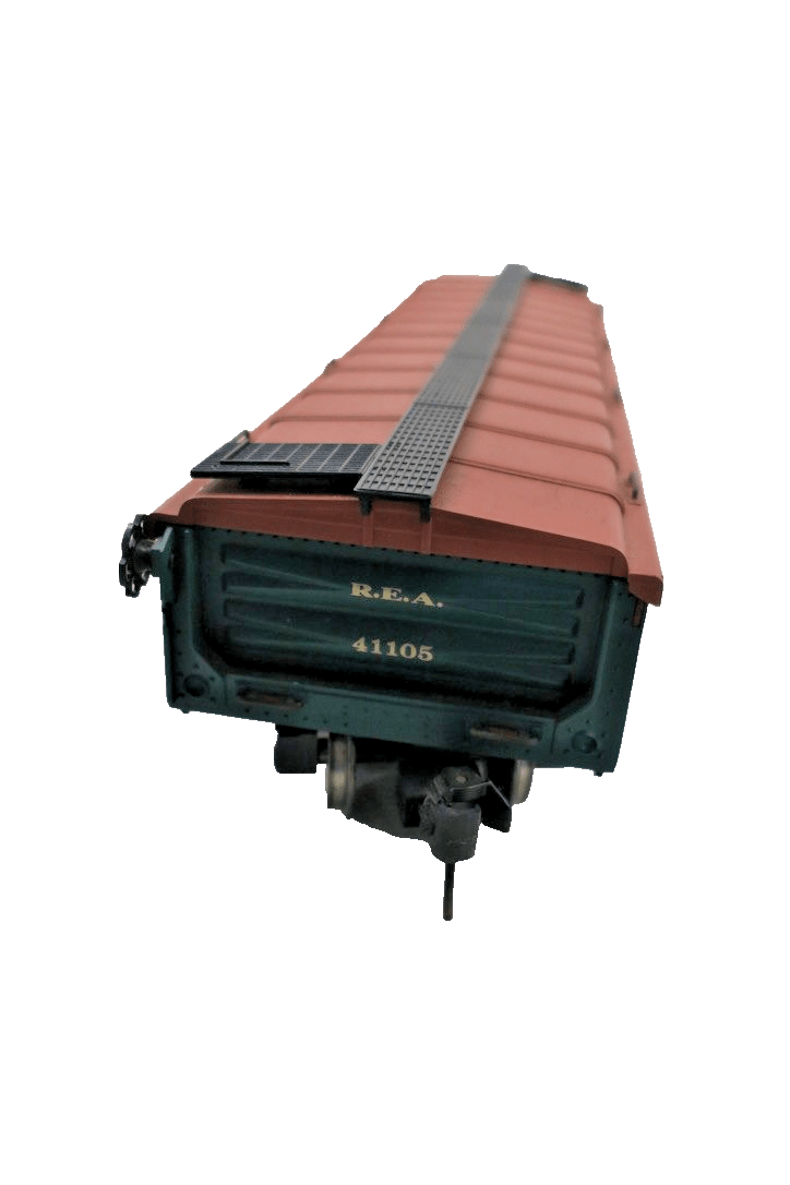 Aristocraft Railway Express Covered Gondola Car 41105 WITH WOODEN DRINK HOLDER - WISE GUYS HOBBIES LLC
