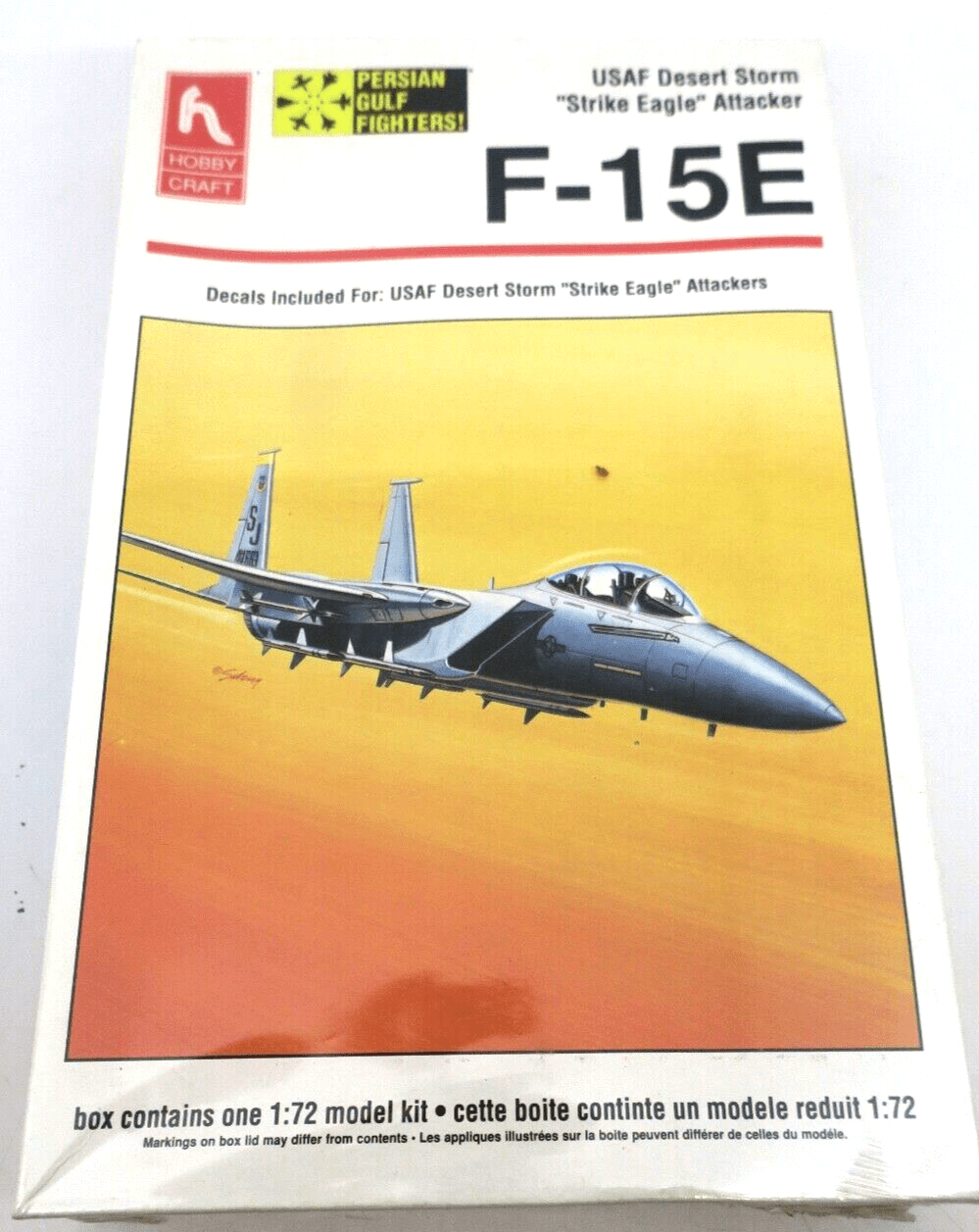 HobbyCraft 1/72 F-15E Strike Eagle Model Kit HC1338 - WISE GUYS HOBBIES LLC