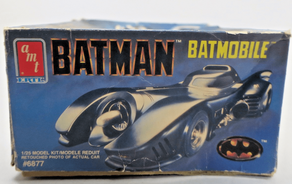 AMT 1/25 6877 Batman Batmobile Model Kit STARTED - WISE GUYS HOBBIES LLC