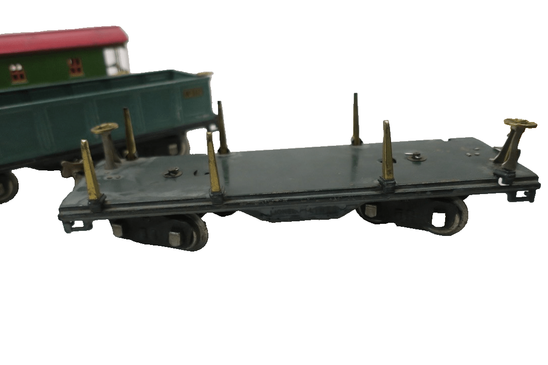 LIONEL PREWAR STANDARD GAUGE 8E OLIVE GREEN SET  353 FREIGHT SET - WISE GUYS HOBBIES LLC