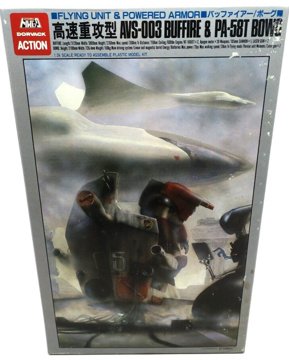 Gunze Sangyo Dorvac 1/24 Buffire & Bowg (Kobayashi Box Art Version) (G2) - WISE GUYS HOBBIES LLC