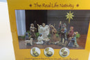 Three Kings Gifts 7" Real Life Nativity w/ Real 23k Gold Frankincense Myrrh - WISE GUYS HOBBIES LLC