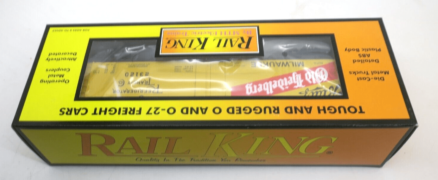 Rail King MTH Trains Old Heidelberg Beer Modern Reefer Car 30-7829 O Scale - WISE GUYS HOBBIES LLC
