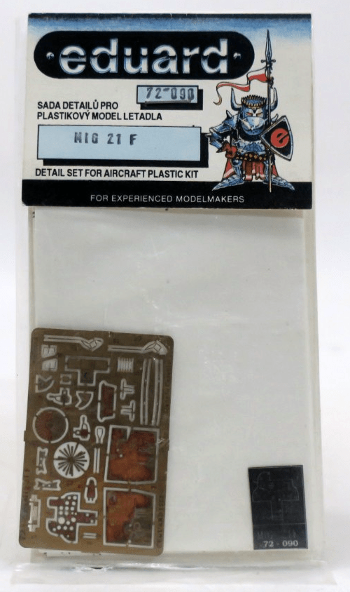 Eduard Photo Etch 1/72 MiG - 21F Detail Set 72090 - WISE GUYS HOBBIES LLC