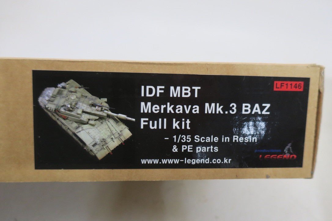 Legend Productions 1/35 IDF MBT Merkava Mk.III BAZ (Barak Zoher) Full kit LF1146 - WISE GUYS HOBBIES LLC