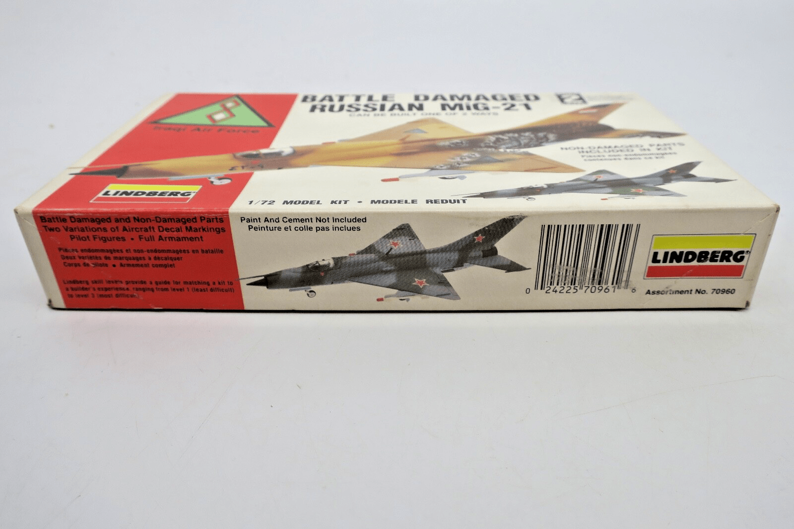 Lindberg 1/72 Battle Damaged Russian MiG-21 Model Kit - WISE GUYS HOBBIES LLC