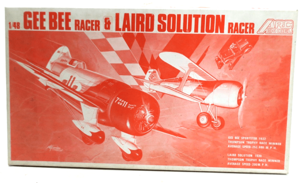 Arc En Ciel 1/48 Gee Bee And Laird Solution Racer Model Kit AA - 004 - WISE GUYS HOBBIES LLC